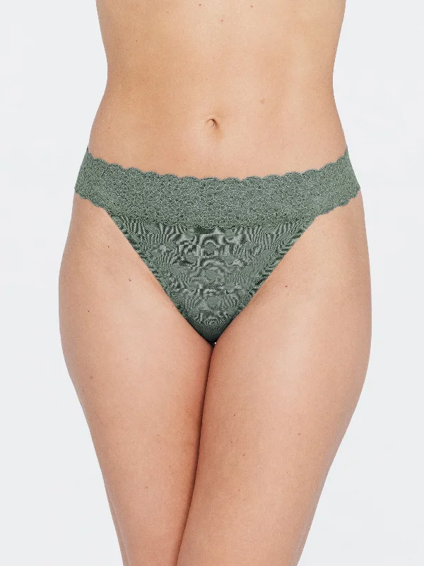 Dare Dot Mesh Lace Thong