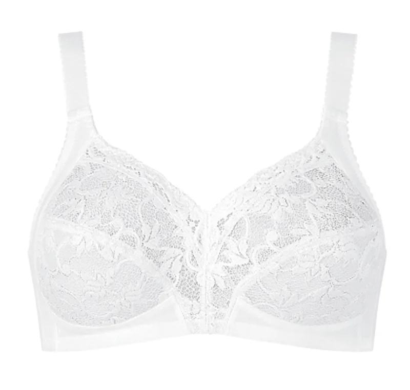 Full cup non wired bra [White]