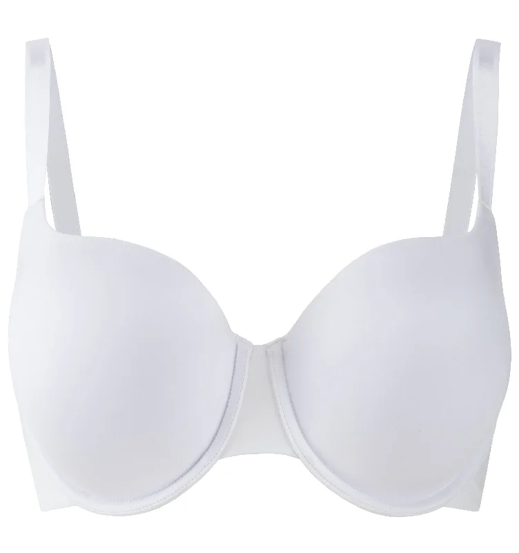 Full support D+ t-shirt bra [White]