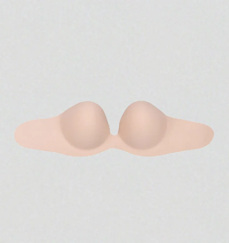 Smooth strapless stick on bra [Beige]