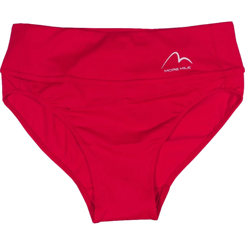 More Mile Womens Race Briefs - Red