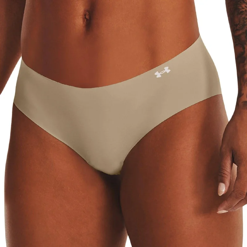 Under Armour Pure Stretch (3 Pack) Womens Hipster Brief - Beige